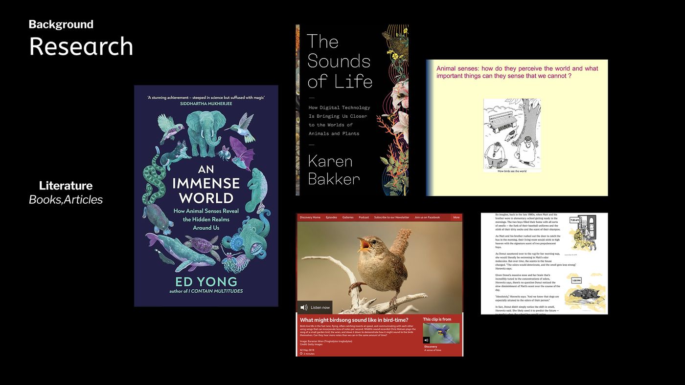 Research slide — Ed Yong’s An Immense World and Karen Bakker’s The Sounds of Life